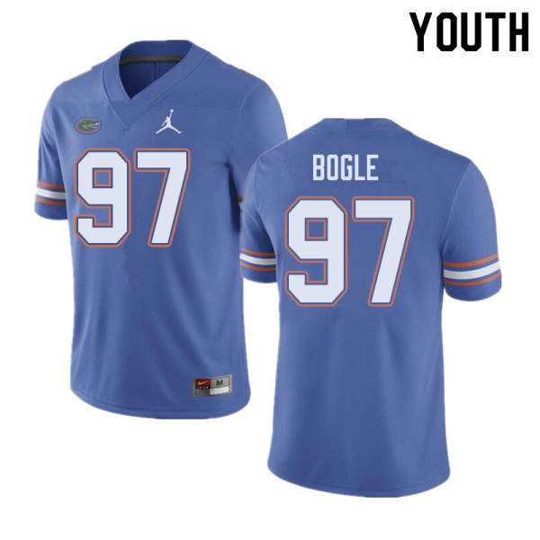Jordan Brand Youth #97 Khris Bogle Florida Gators College Football Jerseys Blue
